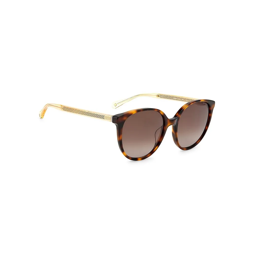 Kimberlyn 56MM Butterfly Sunglasses