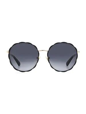Cannes 57MM Round Sunglasses