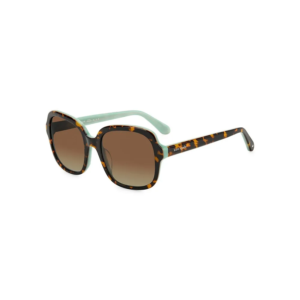 Lunettes de soleil carrées Babbette, 55 mm