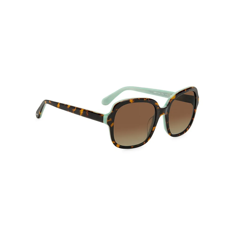 Lunettes de soleil carrées Babbette, 55 mm