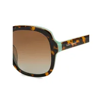 Babbette 55MM Square Sunglasses