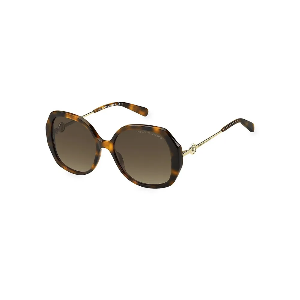 55 MM Oversized Sunglasses