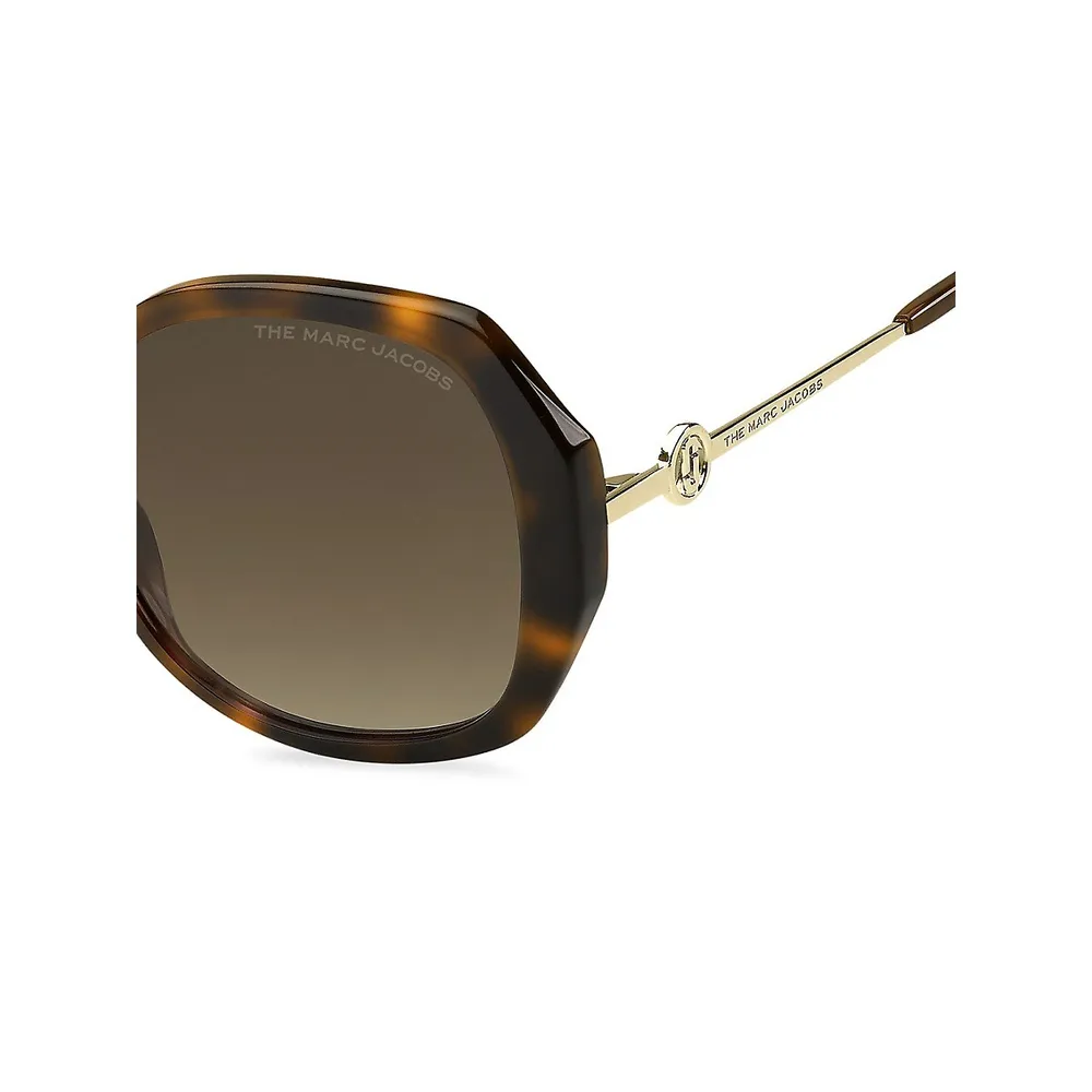 55 MM Oversized Sunglasses