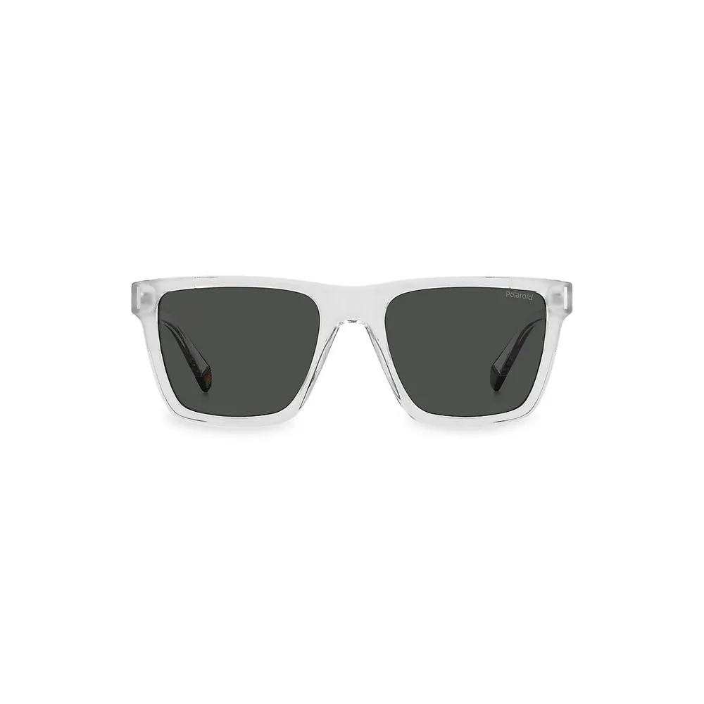 Polaroid 54MM Polarized Square Sunglasses