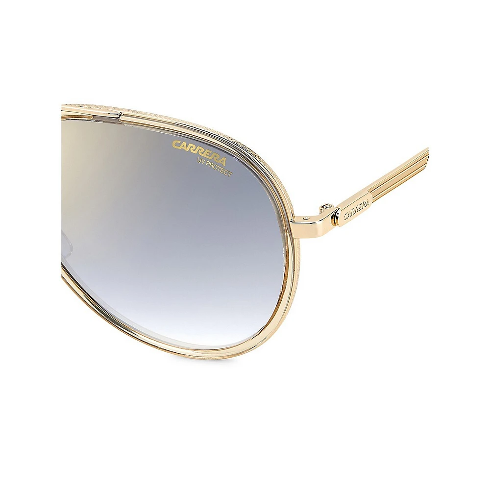Lunettes de soleil aviateur Sun Champagne, 57 mm
