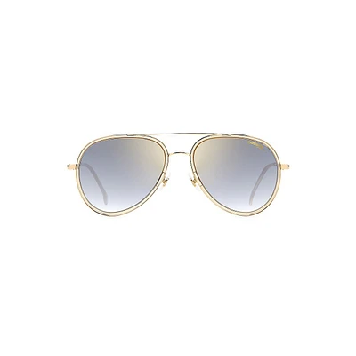 Sun Champagne 57MM Aviator Sunglasses