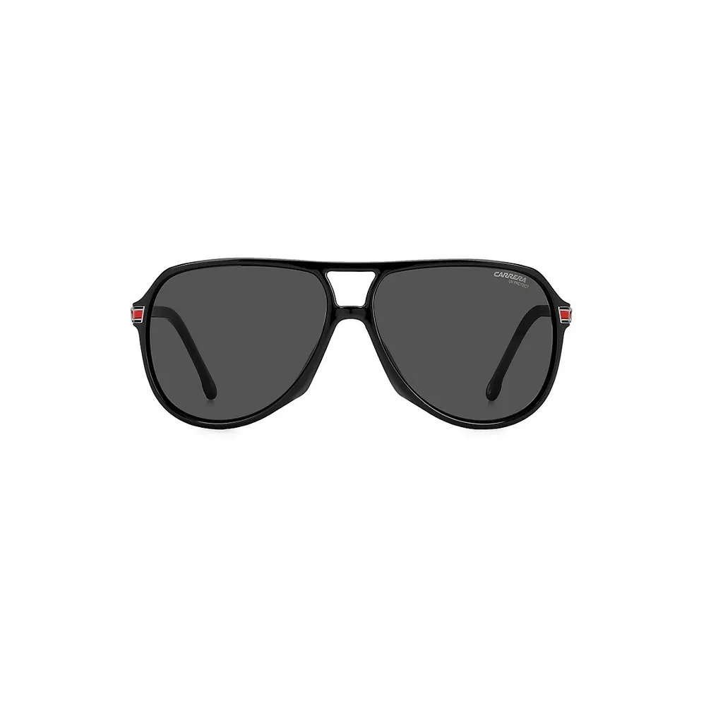 Havana 61MM Oversized Aviator Sunglasses