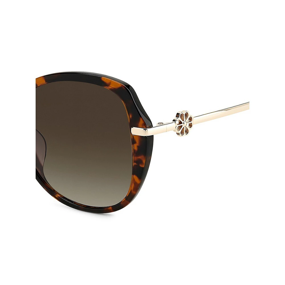 Taliyah 57MM Butterfly Sunglasses