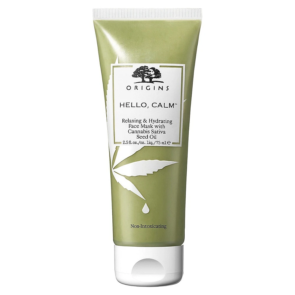 Masque hydratant et relaxant Hello Calm avec huile de graine de cannabis sativa