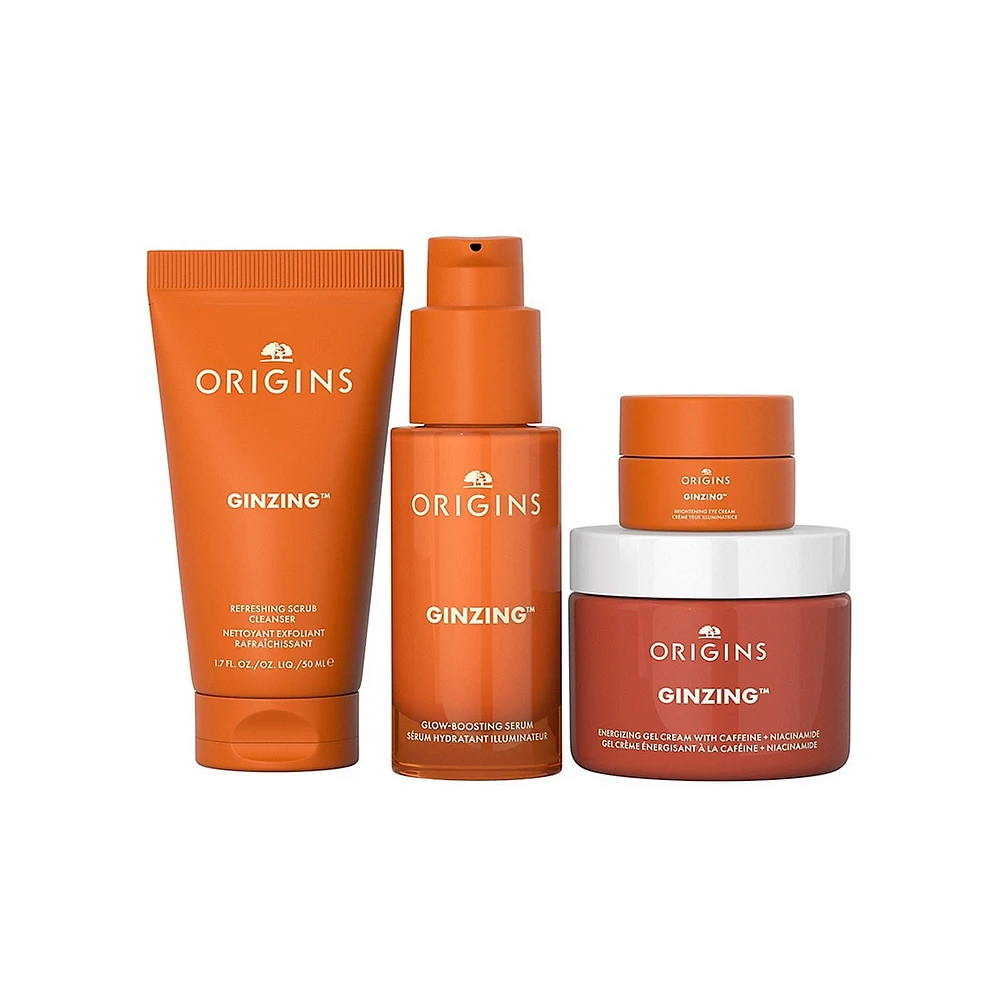 Ginzing Glowing Essentials 4-Piece Skin Care Set