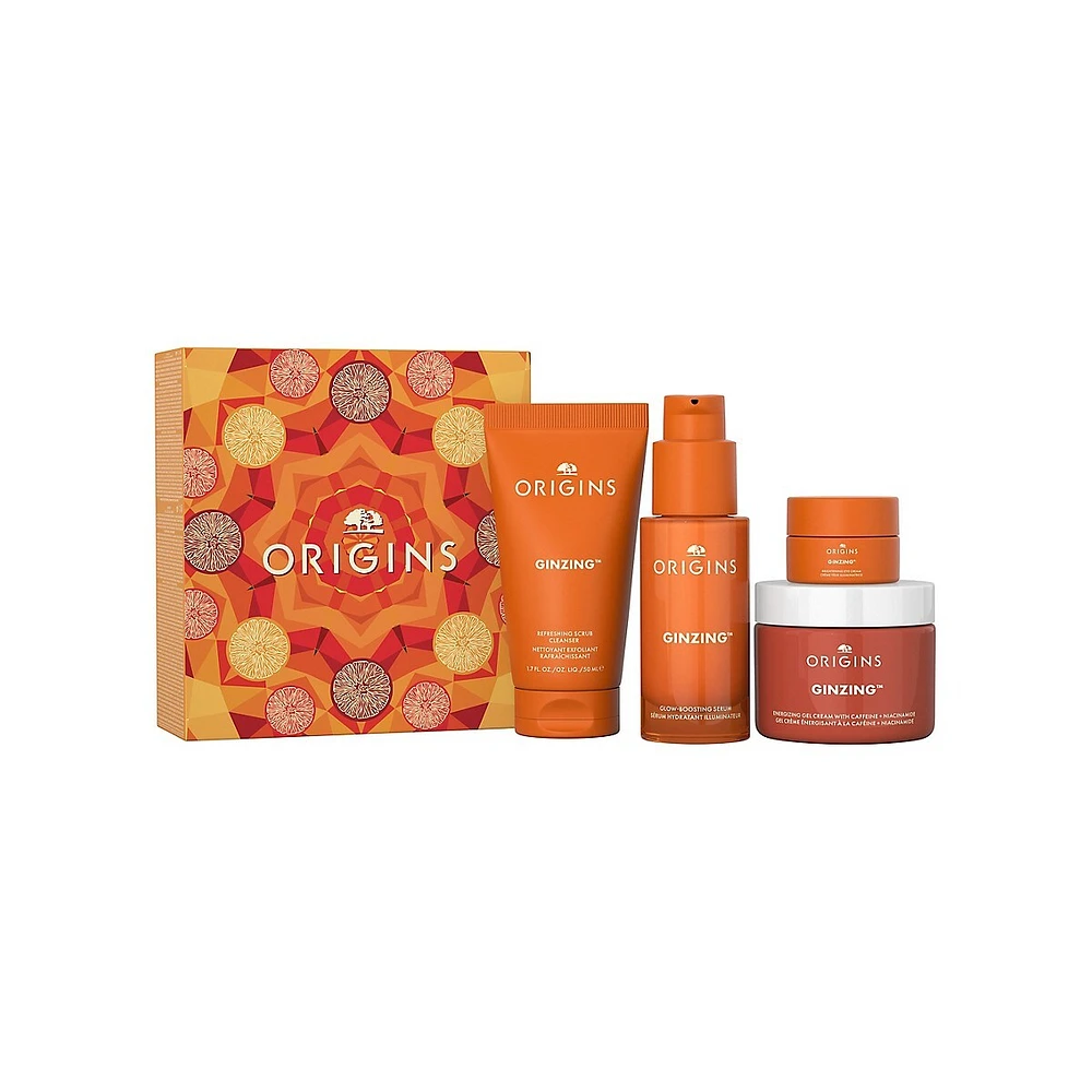 Ginzing Glowing Essentials 4-Piece Skin Care Set