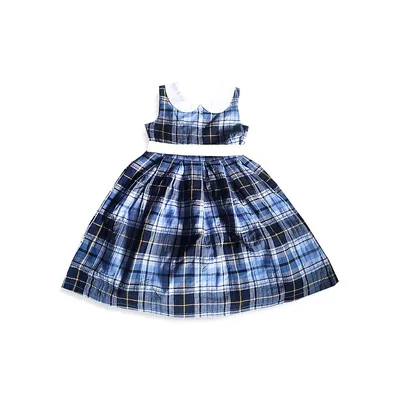 Little Girl's Plaid Cotton Dress