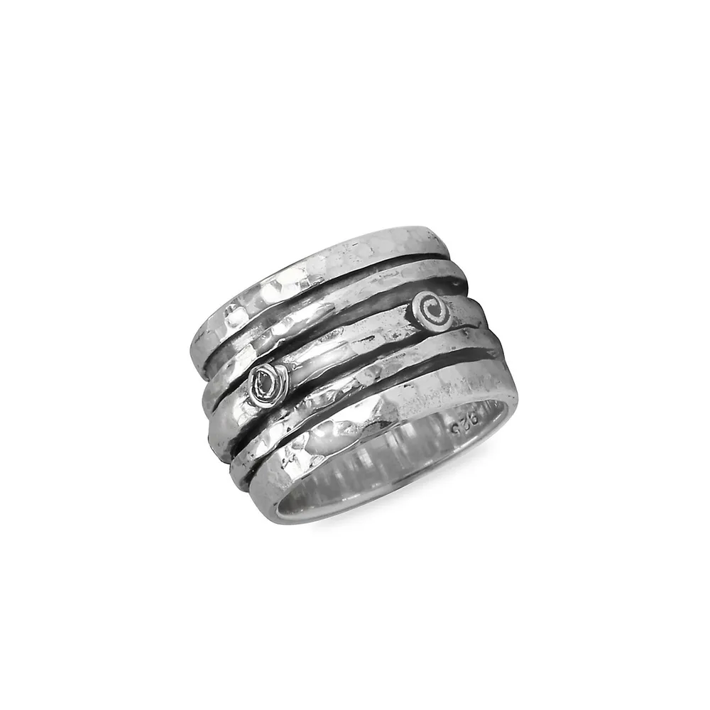 Believe Sterling Silver Band Ring