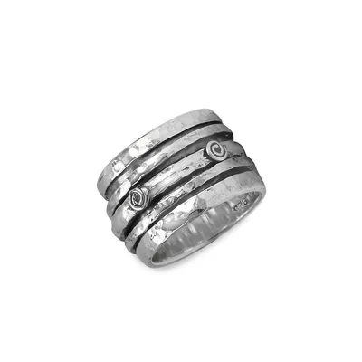 Believe Sterling Silver Band Ring