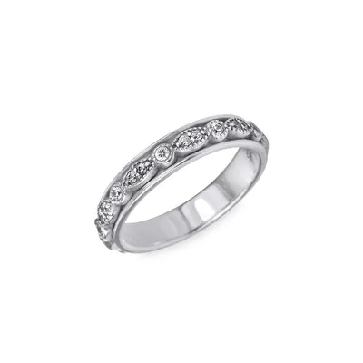 Devotion 925 Sterling Silver & Cubic Zirconia Stackable Ring
