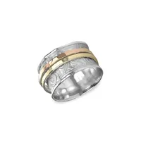 Felicity Sterling Silver & 9K Two-Tone Gold Ring