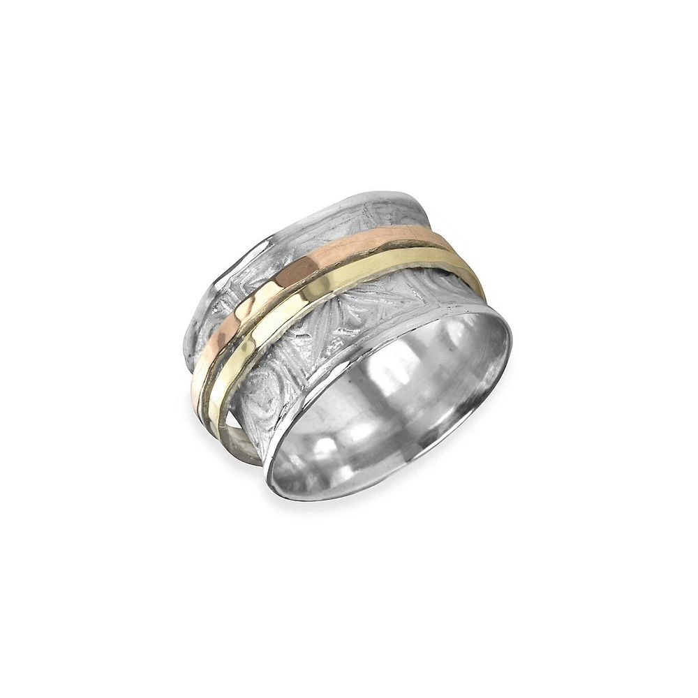 Bague deux tons en or 9 ct et argent sterling Felicity