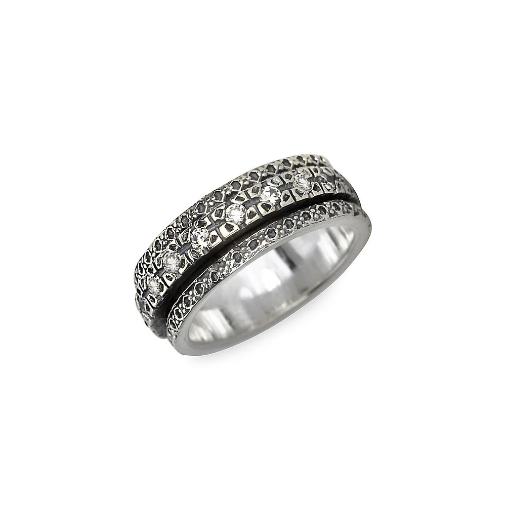 Jonc Halo en argent sterling 925 de Eterna Jewel