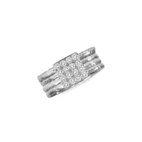 Free Floating Light 925 Sterling Silver Ring