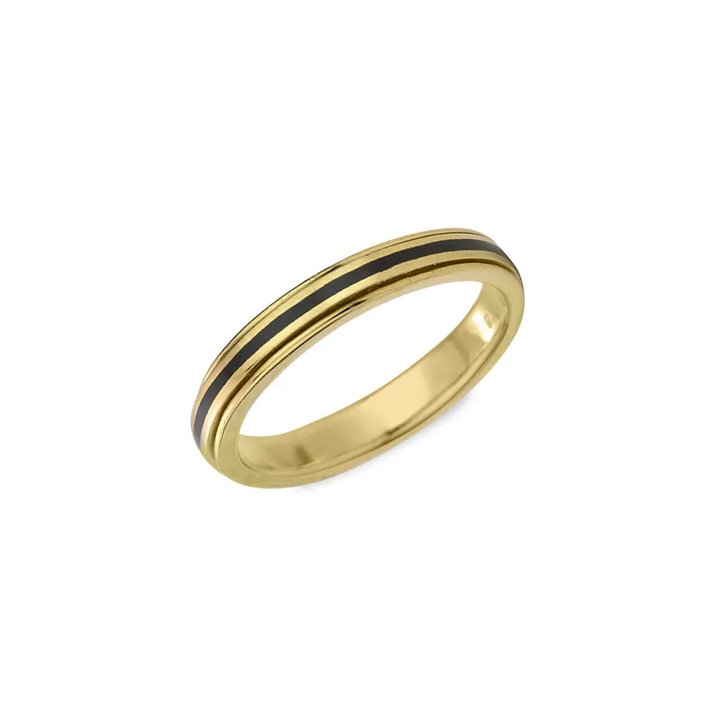 Line Ring - Silver or 14k Gold