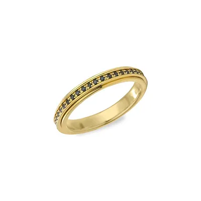 Eclipse 14K Gold Vermeil & Cubic Zirconia Meditation Ring
