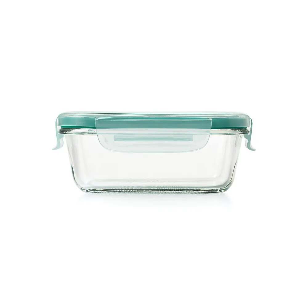 OXO Plat en verre avec couvercle à languettes, 380 ml