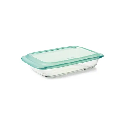 Plat de cuisson rectangulaire en verre