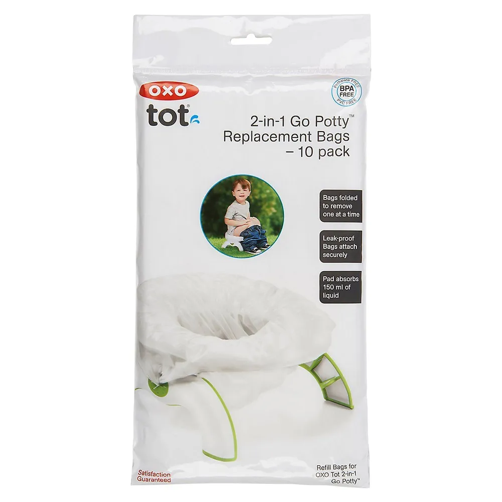 10-Pack 2-in-1 Potty Replacement Bags