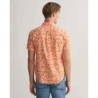 Reg Floral Cotton Linen Ss Shirt