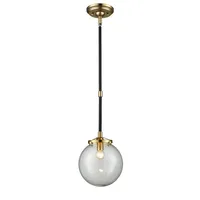 Paris 1 Light Pendant Lamp - Satin Gold