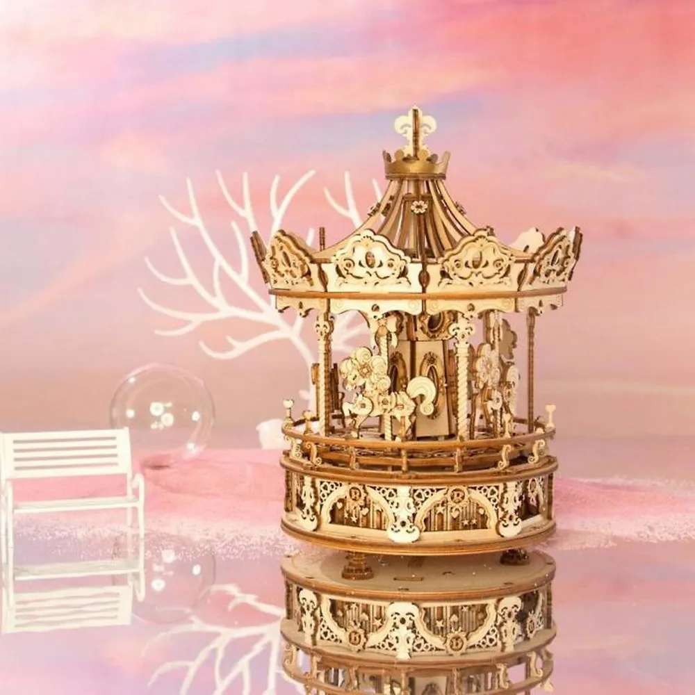 Romantic Carousel Amk62 Mechanical Music Box