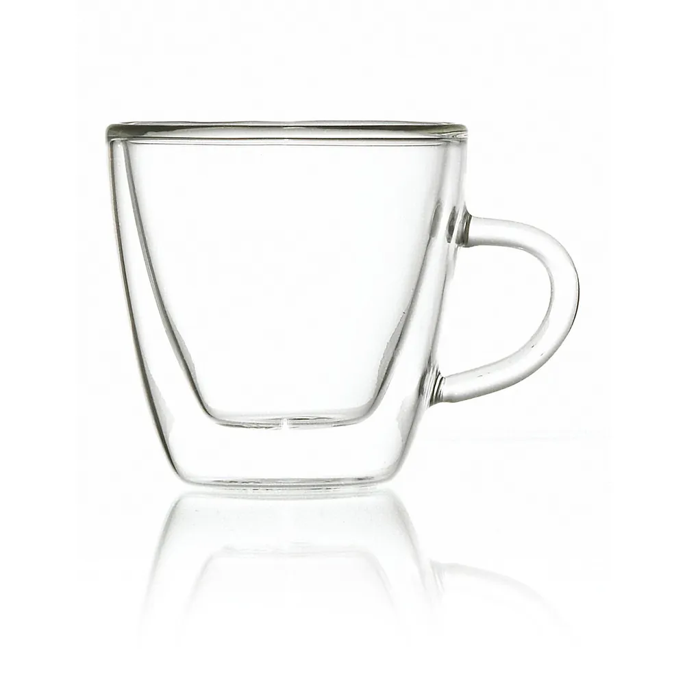 TURIN Glass Espresso Cups, Double Wall Coffee Cups