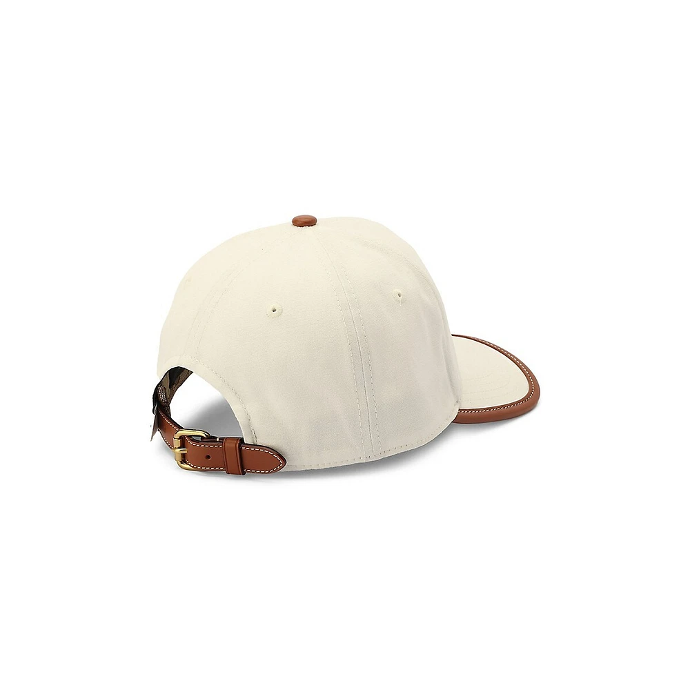 C Cotton Canvas Baseball Cap