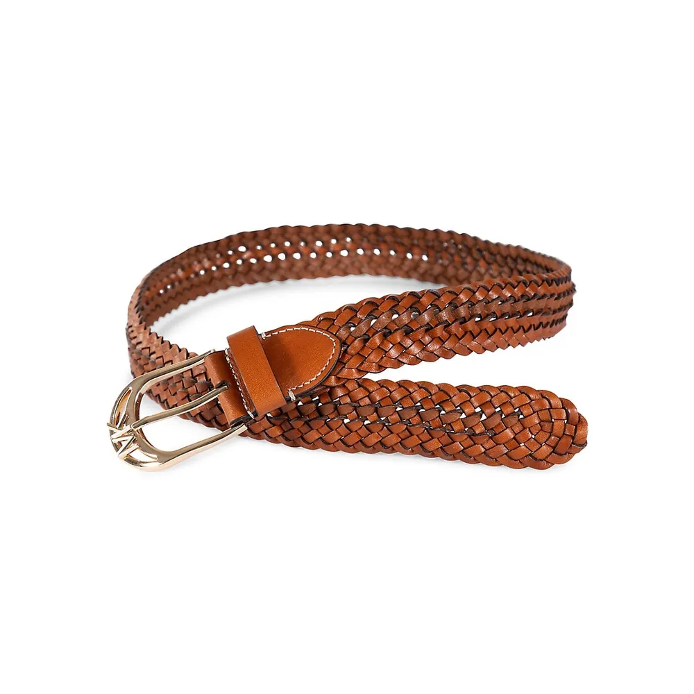 Woven Leather Belt