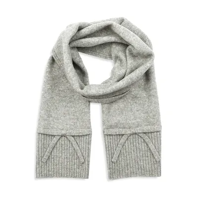 Bow Knit Scarf Bow Knit Boiled Wool Scarf
