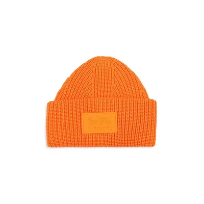 Wool-Blend Patch Toque