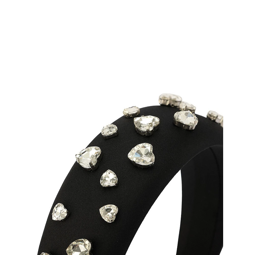 Diamante-Embellished Wide Headband