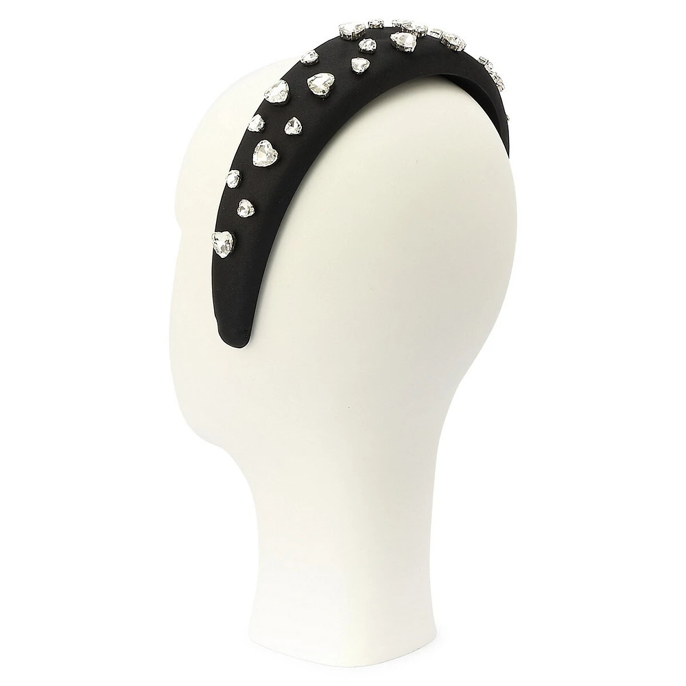 Diamante-Embellished Wide Headband