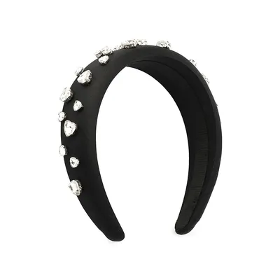 Diamante-Embellished Wide Headband