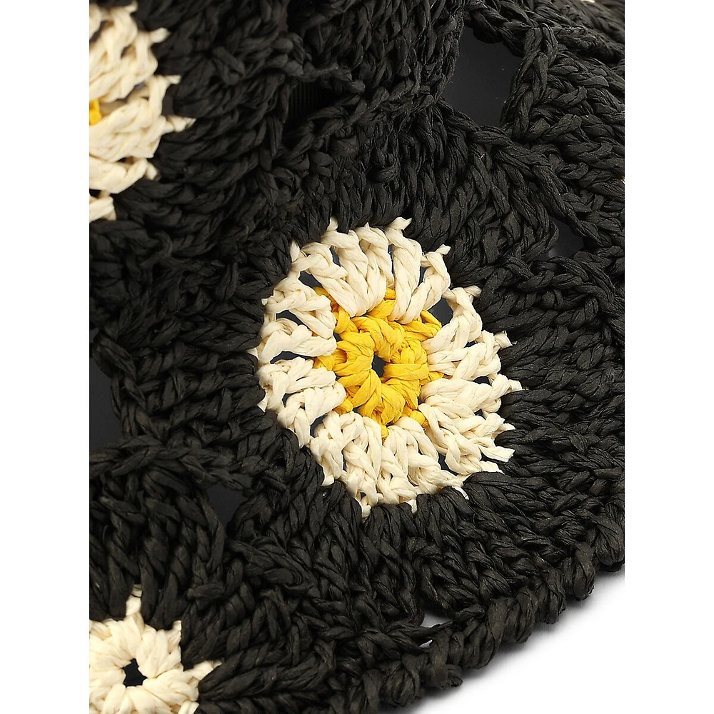 Daisy Field Crochet Bucket Hat