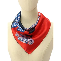 Dotty Floral Silk Bandana