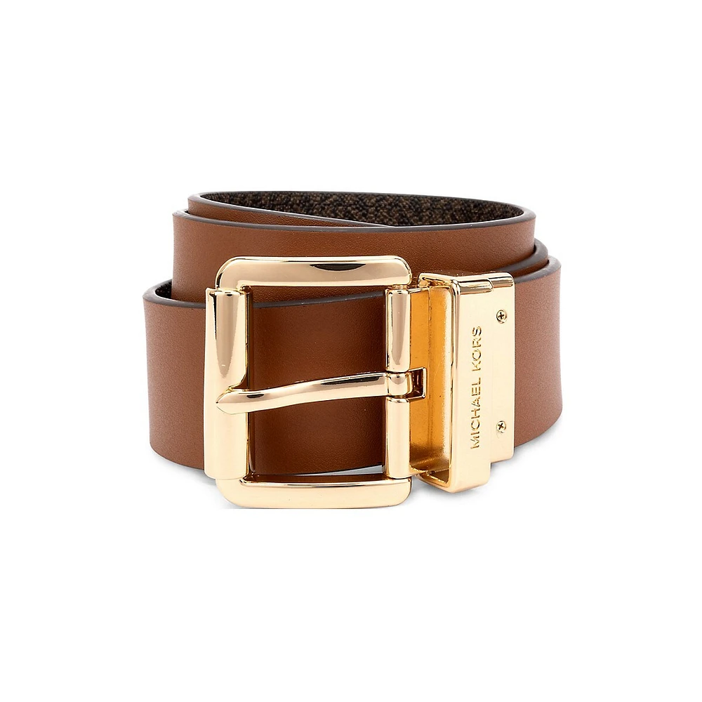 Women's Reversible Roller-Buckle Belt