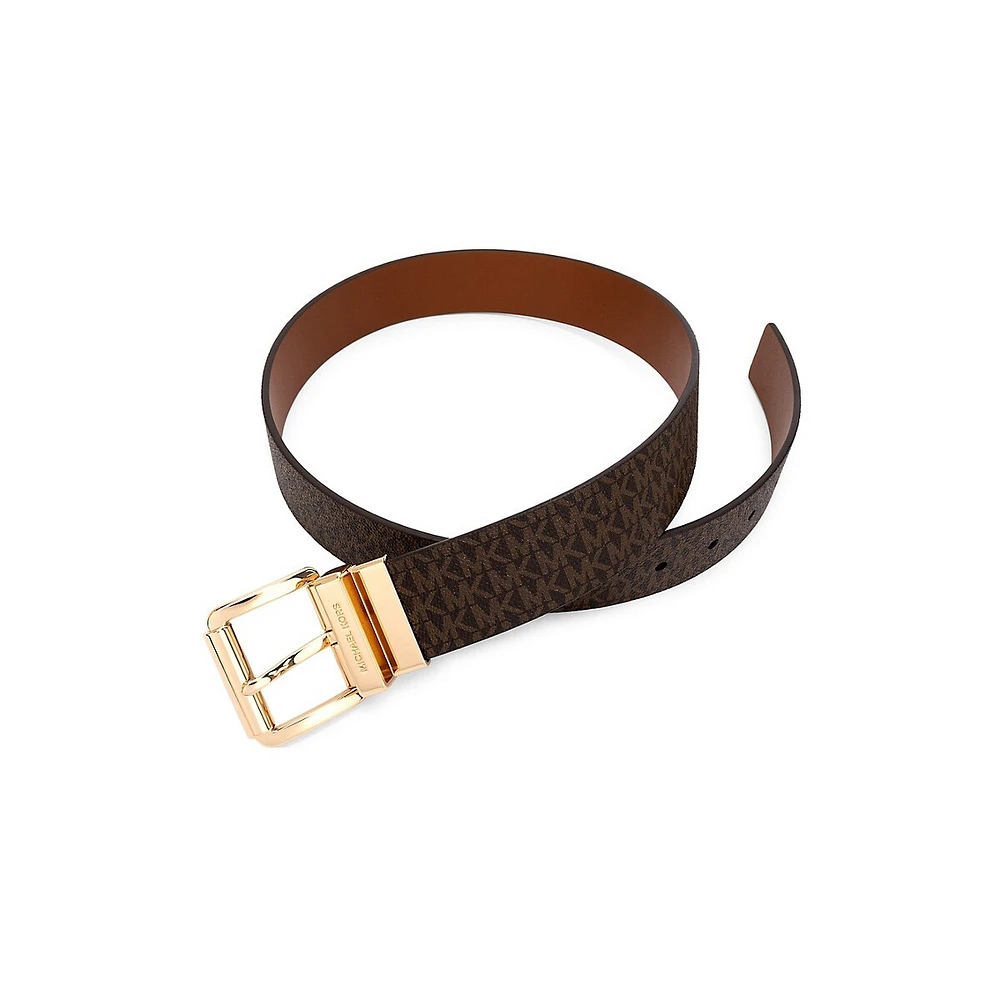 Women's Reversible Roller-Buckle Belt