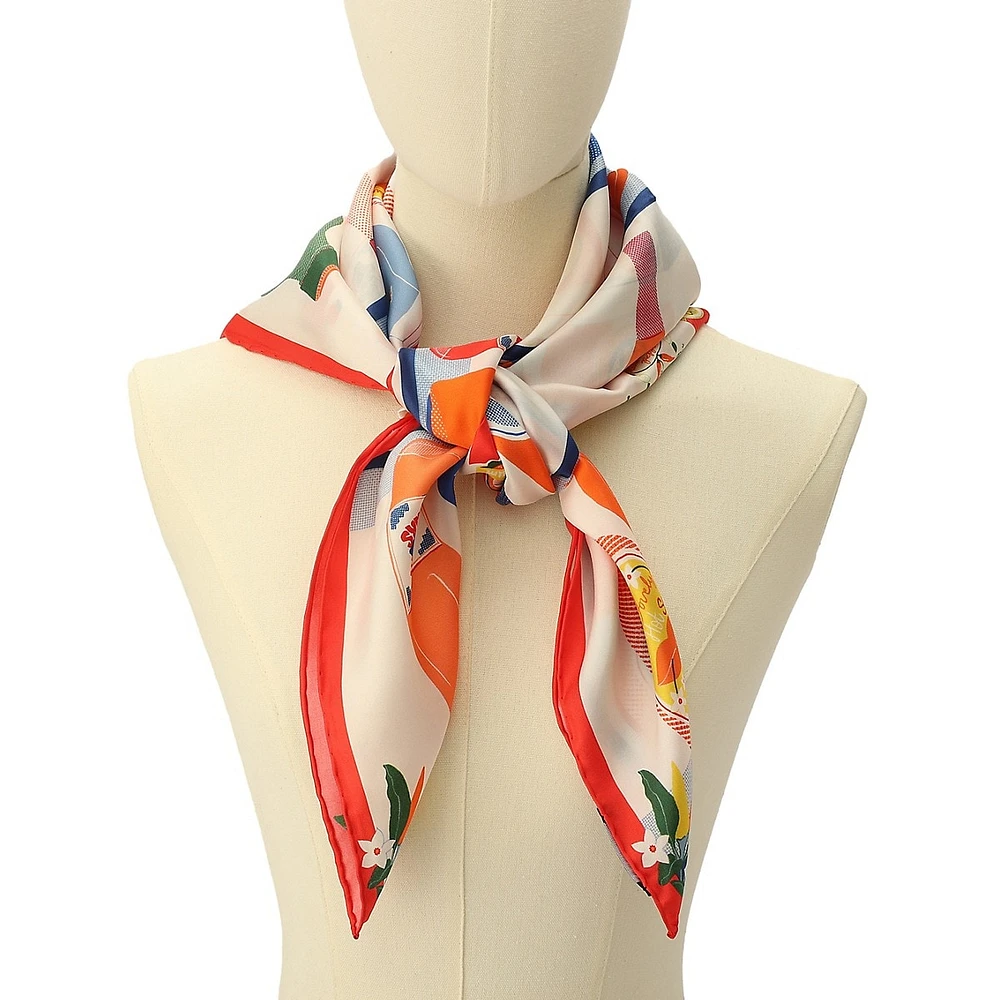 Hot Sauce Silk Square Scarf