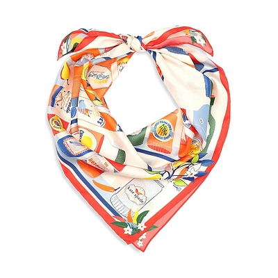 Hot Sauce Silk Square Scarf