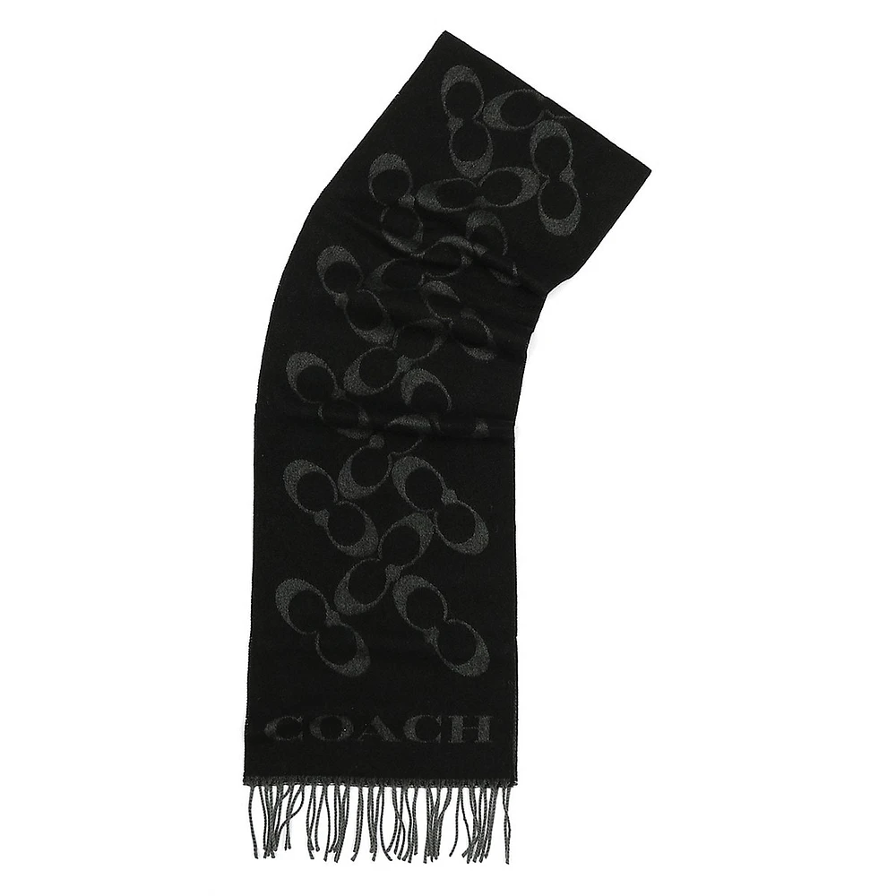 Wool & Cashmere Signature C Muffler Scarf