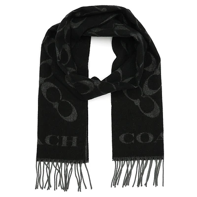 Wool & Cashmere Signature C Muffler Scarf