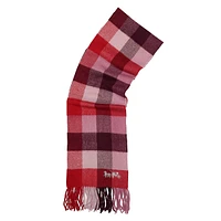 Wool Check Muffler Scarf