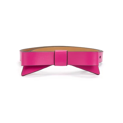 Leather Bow Belt