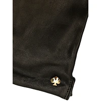 Women's Spade Hardware Leather Gloves